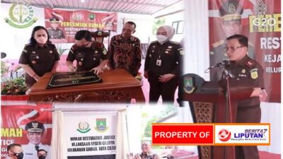 Kepala Kejati Banten Leonard Simanjuntak Resmikan Rumah Restoratif Justice
