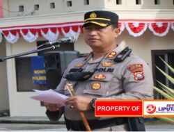 Kapolres Humbahas Pimpin Upacara Kenaikan Pangkat Personel Polri TMT 1 Juli Tahun 2022