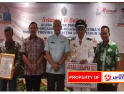 Desa Siponjot Humbahas Juara III Desa Inovatif Tingkat Sumut 2022.