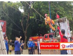 Jelang Hut Damkar Skill Competition Petugas Lakukan Survival Bagi Korban