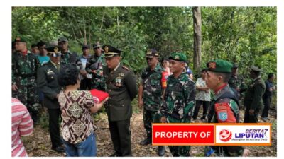 Prajurit Satgas Pamtas Yonif 645/Gardatama Yudha Ikuti Upacara Pemakaman Militer Anggota TNI