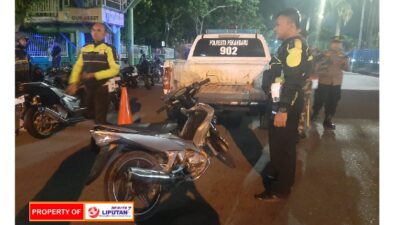 Diduga Hendak Balap Liar 22 Unit Sepeda Motor Diamankan Polsek Bukit Raya.