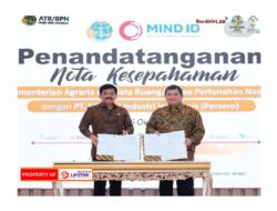 Menteri ATR/Kepala BPN dan PT. MIND ID Teken Nota Kesepahaman Untuk Tata Kelola Pengamanan Aset