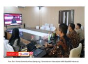 Kanwil Kemenkumham Lampung Mengikuti Pembukaan Rakornis BSK Kumham Tahun 2024 Secara Virtual