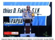 Irjen Pol. Mathius D. Fakhiri, S.I.K Hadiri Kegiatan KKR Peringatan Hari Pekabaran Injil ke-169 Tahun di Tanah Papua