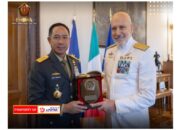 Panglima TNI Jenderal TNI Agus Subiyanto Kunjungi Kepala Staf Pertahanan Italia (Chief of Defence Staff) Admiral Giuseppe Cavo Dragone