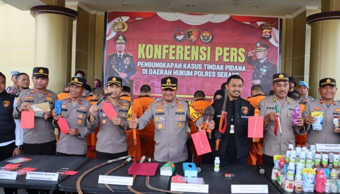 Polres Serang Berhasil Ringkus 16 Pelaku Kejahatan Dalam Operasi Pekat Maung 2024