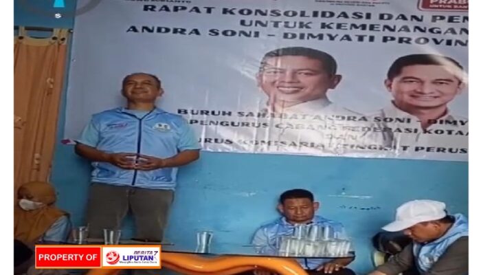 Lomenik KSBSI Tanggerang raya siap menangkan Paslon gubernur Banten Andra Soni dan Dimyati