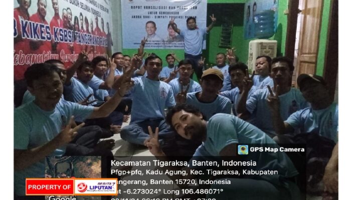 Dewan pimpinan cabang KSBSI kikes kabupaten Tangerang lakukan rapat konsolidasi dan penguatan untuk memastikan kemenangan Paslon Gubernur Banten Andra Soni dan Dimyati