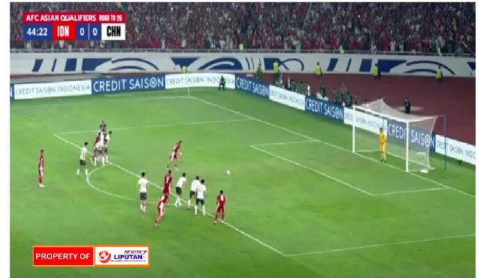 Timnas Sepak Bola Indonesia Taklukan Cina 1-0