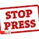 STOP PRESS 26 JUNI 2025