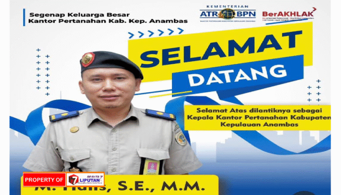 Bang Hafis, Sosok Keren dan Murah Senyum Resmi Jabat Kepala Kantor Pertanahan Kabupaten Kepulauan Anambas