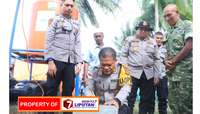 Mahasiswa STIK Angkatan 83 Bangun Sumur Bor untuk Warga Aceh Utara, Kapolres: Wujud Nyata Kepedulian Polri