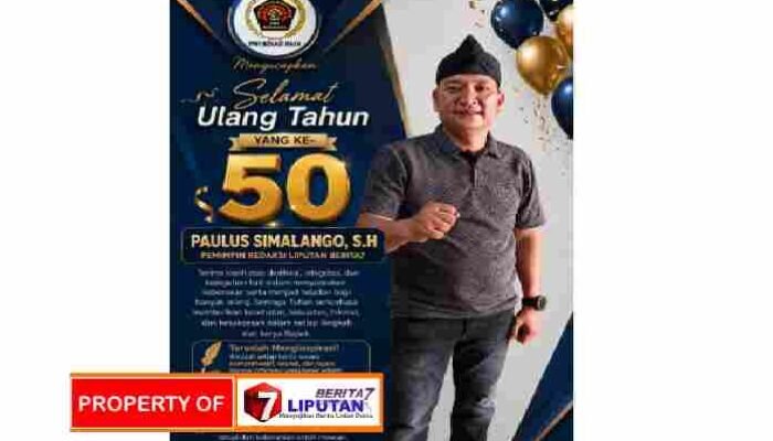 Ketua Umum dan Tokoh Media Beri Apresiasi, Paulus Simalango, Sampaikan Rasa Syukur di Usia Emas ke-50