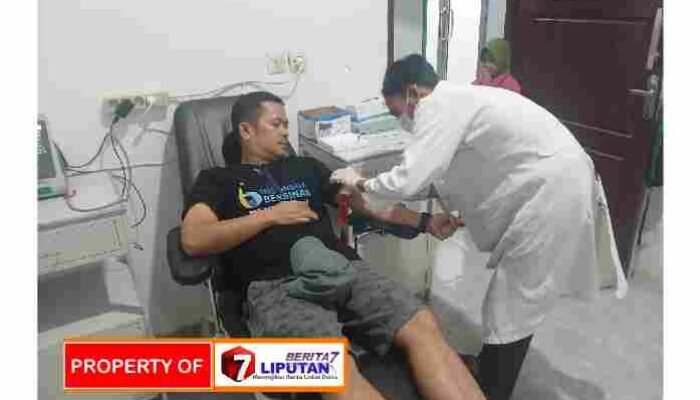 Polri Berintegritas dan Humanis, Kasatres Narkoba Polres Pakpak Bharat Donorkan Darah untuk Pasien di RSUD Salak