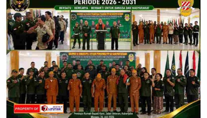PPP AD Kabupaten Karo Resmi Punya Nahkoda Baru, Esra Barus Pimpin Periode 2026-2031