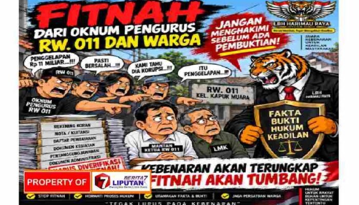 LBH Harimau Raya Pertanyakan Dugaan Kerugian Rp11 Miliar Kas RW 011 Kapuk Muara: “Buka Perhitungan, Uji Bukti dan Aliran Dananya”