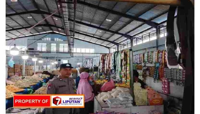 Polsek Kerajaan Gelar KRYD, Jaga Keamanan Pasar Rakyat Sukaramai dan Pantau Harga Bahan Pokok