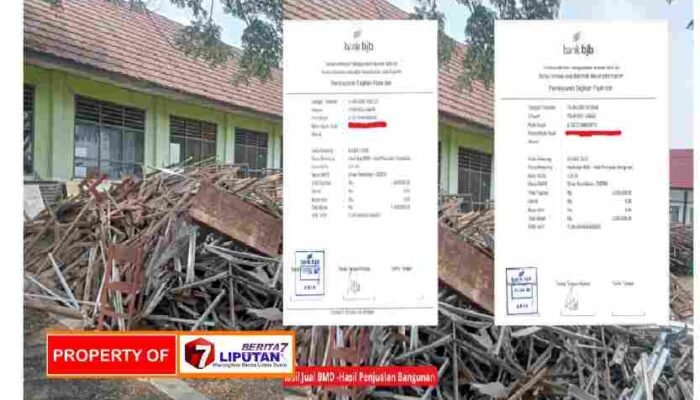 Keterbukaan Pengelolaan Aset, Puluhan SMA dan SMK di KCD Wilayah III Setorkan Penjualan Puing Revitalisasi ke Kasda